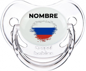 Bandera de efecto pincel ruso con nombre: Chupete fisiológica