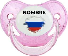 Bandera de efecto pincel ruso con nombre: Chupete fisiológica