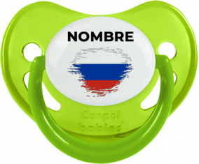 Bandera de efecto pincel ruso con nombre: Chupete fisiológica