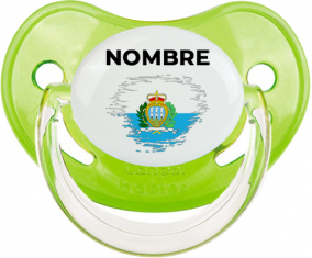 Bandera del efecto pincel de San Marino con nombre: Chupete fisiológica