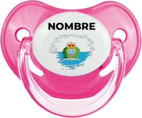 Bandera del efecto pincel de San Marino con nombre: Chupete fisiológica