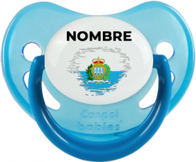 Bandera del efecto pincel de San Marino con nombre: Chupete fisiológica