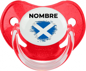 Bandera del efecto pincel de Escocia con nombre: Chupete fisiológica