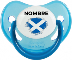 Bandera del efecto pincel de Escocia con nombre: Chupete fisiológica