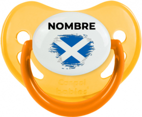 Bandera del efecto pincel de Escocia con nombre: Chupete fisiológica