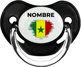 Bandera del efecto pincel senegalés con nombre: Chupete fisiológica