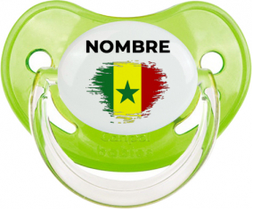 Bandera del efecto pincel senegalés con nombre: Chupete fisiológica