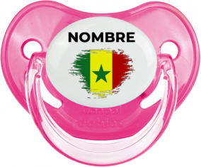 Bandera del efecto pincel senegalés con nombre: Chupete fisiológica