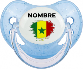 Bandera del efecto pincel senegalés con nombre: Chupete fisiológica