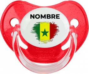 Bandera del efecto pincel senegalés con nombre: Chupete fisiológica