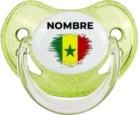 Bandera del efecto pincel senegalés con nombre: Chupete fisiológica