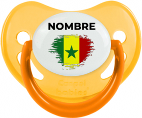 Bandera del efecto pincel senegalés con nombre: Chupete fisiológica