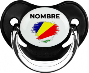 Bandera del efecto pincel Seychelles con nombre: Chupete Fisiológica