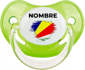 Bandera del efecto pincel Seychelles con nombre: Chupete Fisiológica