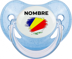 Bandera del efecto pincel Seychelles con nombre: Chupete Fisiológica