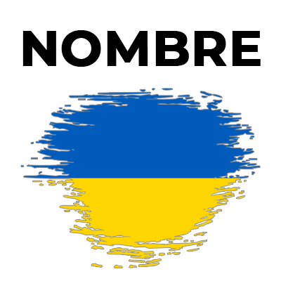 Cepillo con diseño de bandera de Ucrania para bebés, ideal para el cuidado de la higiene. Encuéntralo en chupete-bebe.com.
