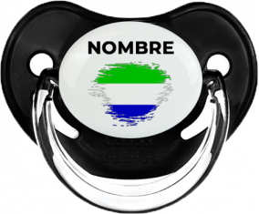 Bandera del efecto pincel de Sierra Leona con nombre: Chupete fisiológica
