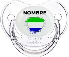 Bandera del efecto pincel de Sierra Leona con nombre: Chupete fisiológica