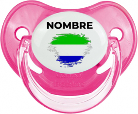 Bandera del efecto pincel de Sierra Leona con nombre: Chupete fisiológica