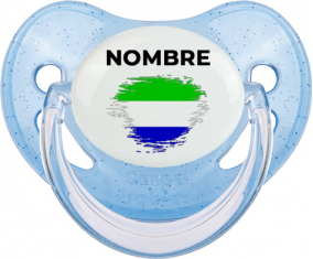 Bandera del efecto pincel de Sierra Leona con nombre: Chupete fisiológica
