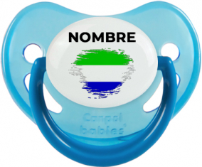 Bandera del efecto pincel de Sierra Leona con nombre: Chupete fisiológica