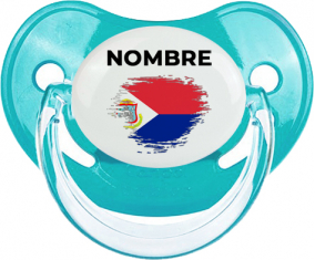 Sint Maarten pincel efecto bandera con nombre: Chupete fisiológica