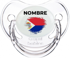 Sint Maarten pincel efecto bandera con nombre: Chupete fisiológica