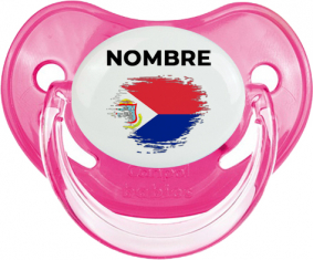 Sint Maarten pincel efecto bandera con nombre: Chupete fisiológica