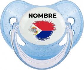 Sint Maarten pincel efecto bandera con nombre: Chupete fisiológica