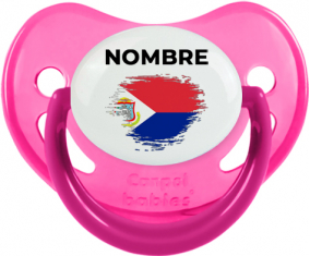 Sint Maarten pincel efecto bandera con nombre: Chupete fisiológica