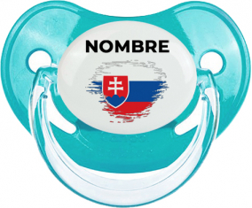 Bandera del efecto pincel de Eslovaquia con nombre: Chupete fisiológica personnalisée