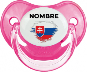 Bandera del efecto pincel de Eslovaquia con nombre: Chupete fisiológica