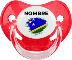 Bandera del efecto pincel de las Islas Salomón con nombre: Chupete fisiológica