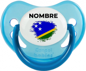 Bandera del efecto pincel de las Islas Salomón con nombre: Chupete fisiológica