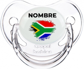 Bandera del efecto pincel sudafricano con nombre: Chupete fisiológica