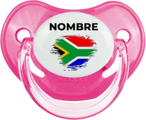 Bandera del efecto pincel sudafricano con nombre: Chupete fisiológica