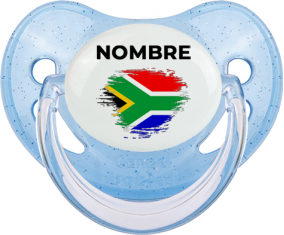 Bandera del efecto pincel sudafricano con nombre: Chupete fisiológica
