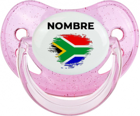 Bandera del efecto pincel sudafricano con nombre: Chupete fisiológica