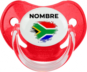 Bandera del efecto pincel sudafricano con nombre: Chupete fisiológica