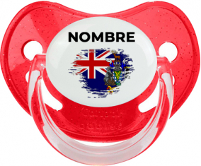 Efecto cepillo de bandera Georgia del Sur e Islas Sandwich del Sur con nombre: Chupete Fisiológica