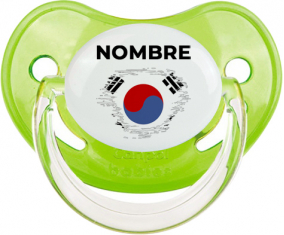 Bandera del efecto pincel de Corea del Sur con nombre: Chupete fisiológica