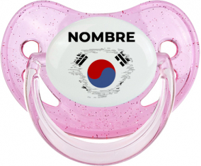 Bandera del efecto pincel de Corea del Sur con nombre: Chupete fisiológica