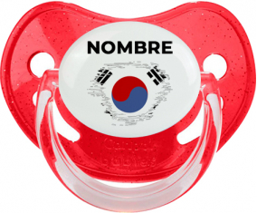 Bandera del efecto pincel de Corea del Sur con nombre: Chupete fisiológica