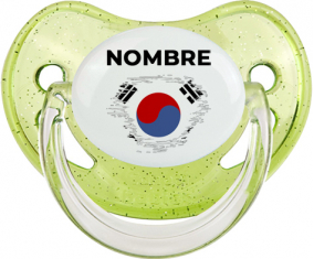 Bandera del efecto pincel de Corea del Sur con nombre: Chupete fisiológica
