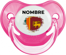 Sri Lanka Srilanka pincel efecto bandera con nombre: Chupete fisiológica