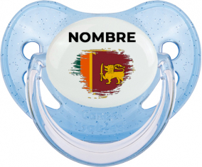 Sri Lanka Srilanka pincel efecto bandera con nombre: Chupete fisiológica