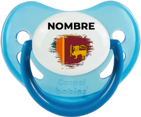 Sri Lanka Srilanka pincel efecto bandera con nombre: Chupete fisiológica