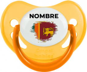 Sri Lanka Srilanka pincel efecto bandera con nombre: Chupete fisiológica