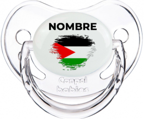 Efecto cepillo de bandera Estado de Palestina con nombre: Chupete fisiológica