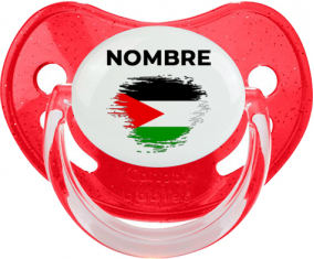 Efecto cepillo de bandera Estado de Palestina con nombre: Chupete fisiológica